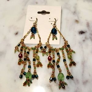 Multi-Colored Bohemian Chic Bead Earrings